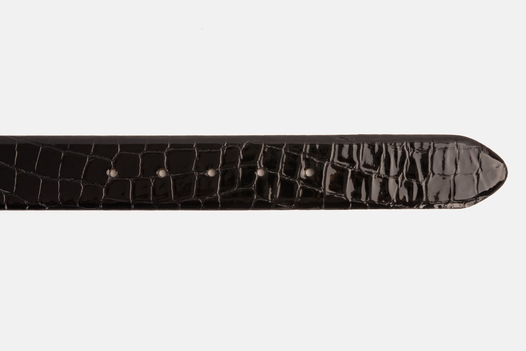 The Cordova Black Patent Leather Belt Fine Craftsmanship