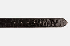 The Cordova Black Patent Leather Belt Fine Craftsmanship