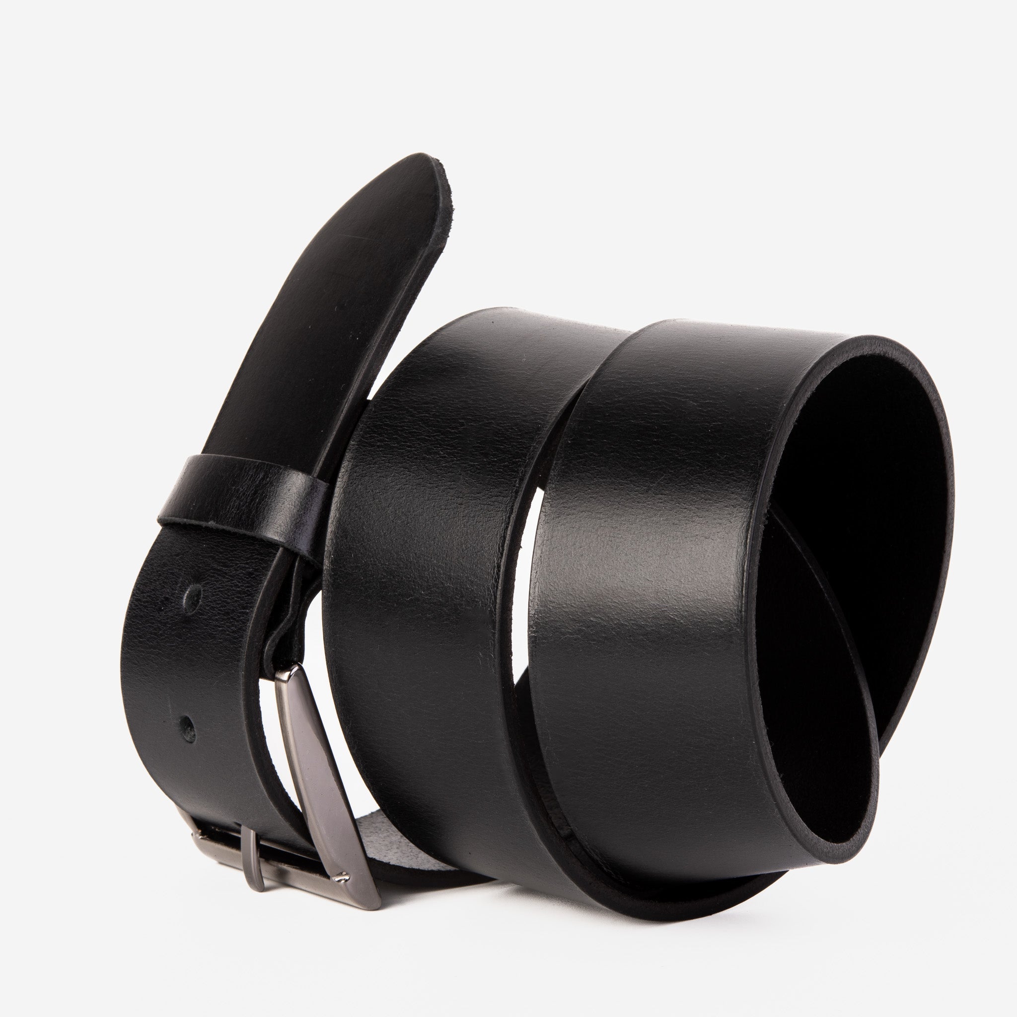 The Prime Black Leather Belt On Sale
