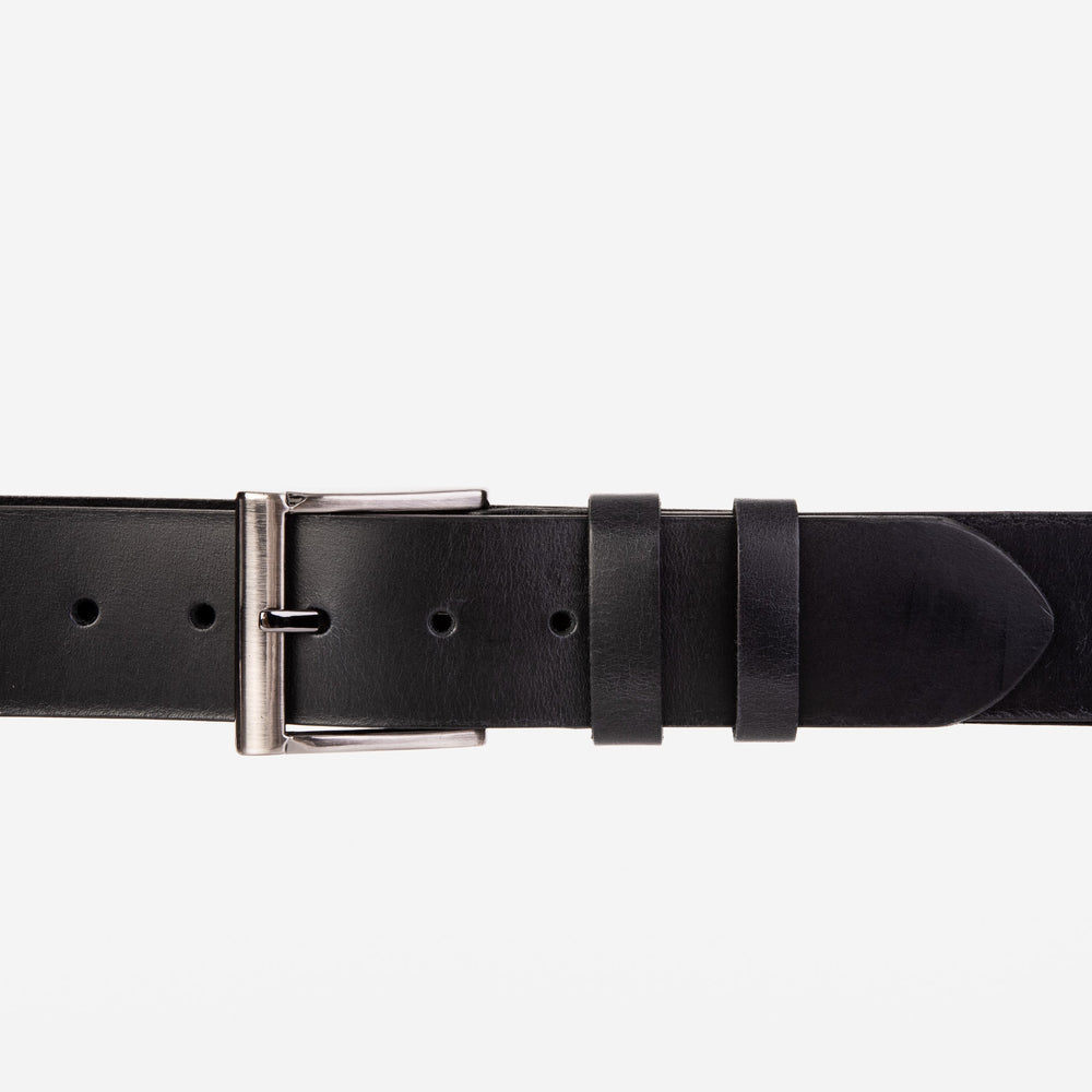 The Prime Black Leather Belt On Sale