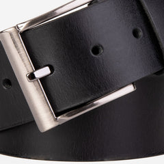 The Prime Black Leather Belt On Sale