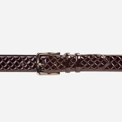 The Rico Burgundy Color Calfskin Belt For Sale