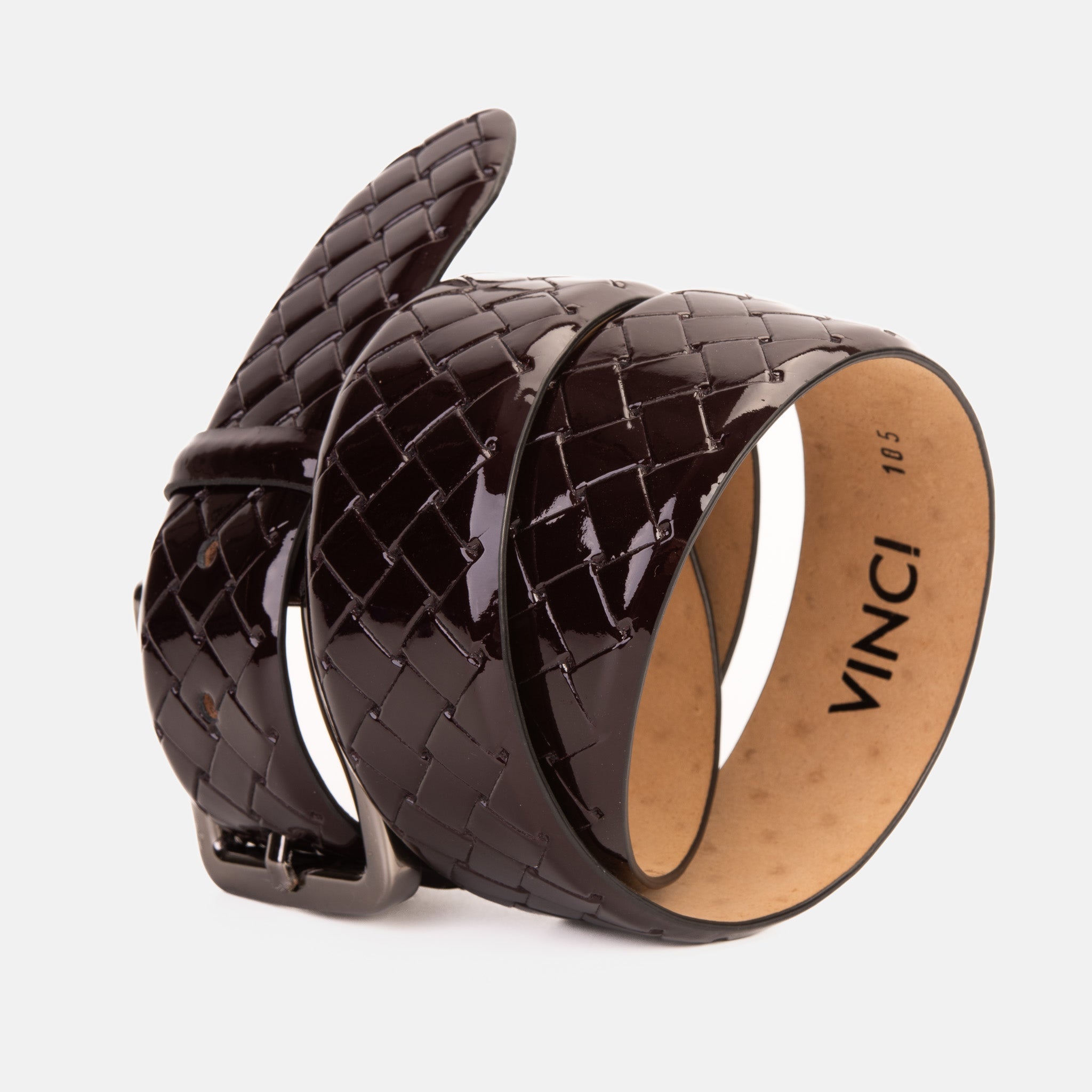 The Rico Burgundy Color Calfskin Belt For Sale