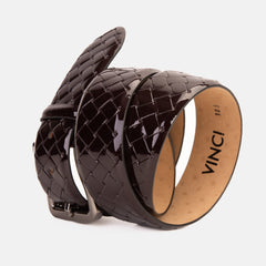 The Rico Burgundy Color Calfskin Belt For Sale