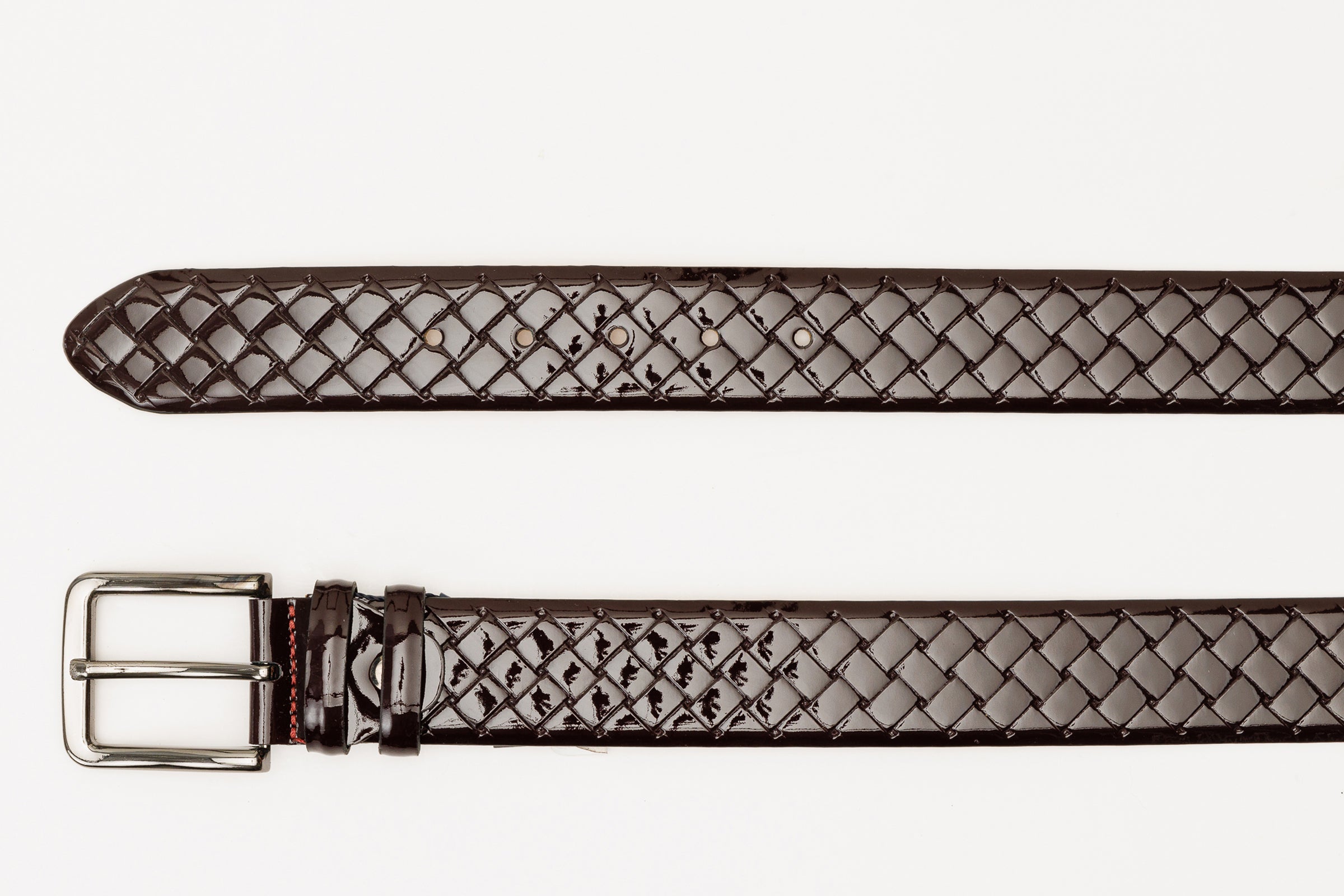 The Rico Burgundy Color Calfskin Belt For Sale