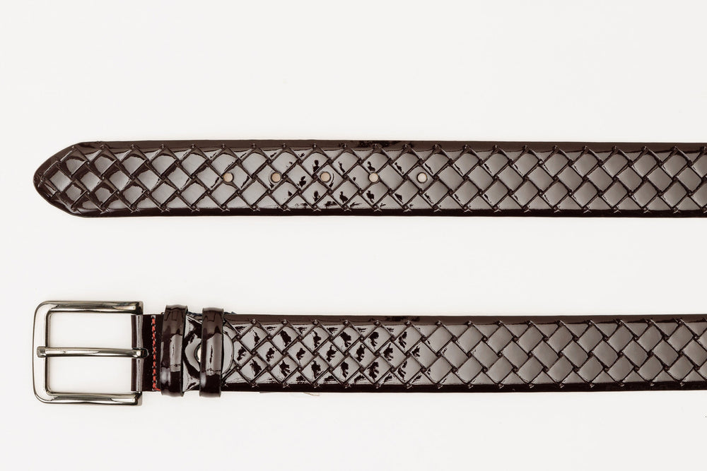 The Rico Burgundy Color Calfskin Belt For Sale