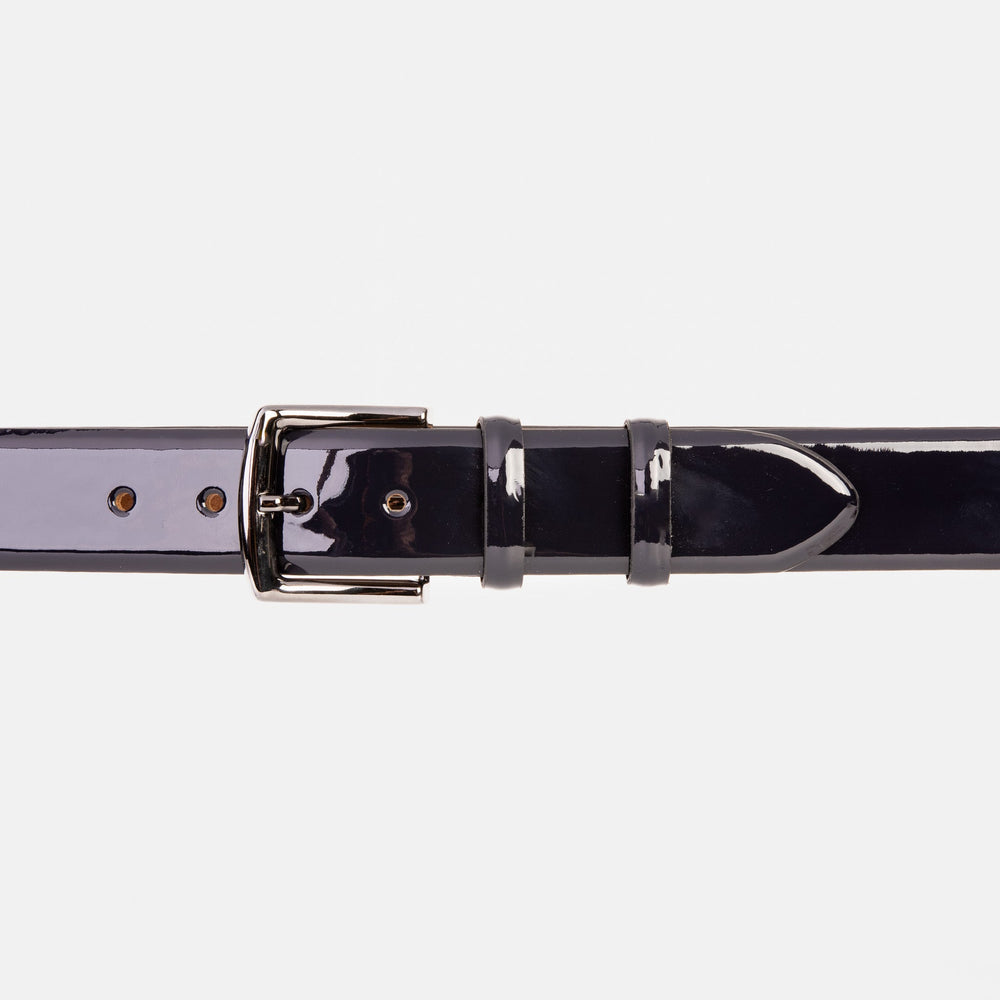 The Dodoma Navy  Patent Leather Belt All New