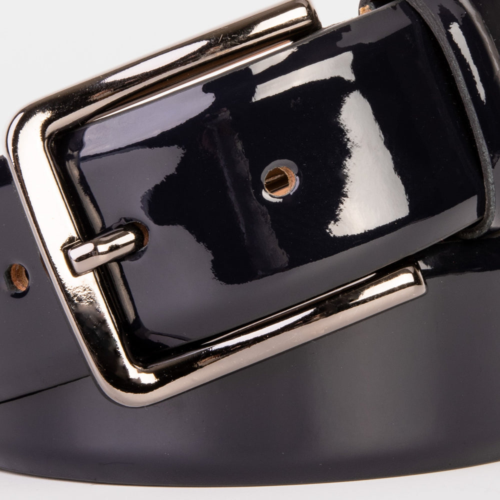The Dodoma Navy  Patent Leather Belt All New