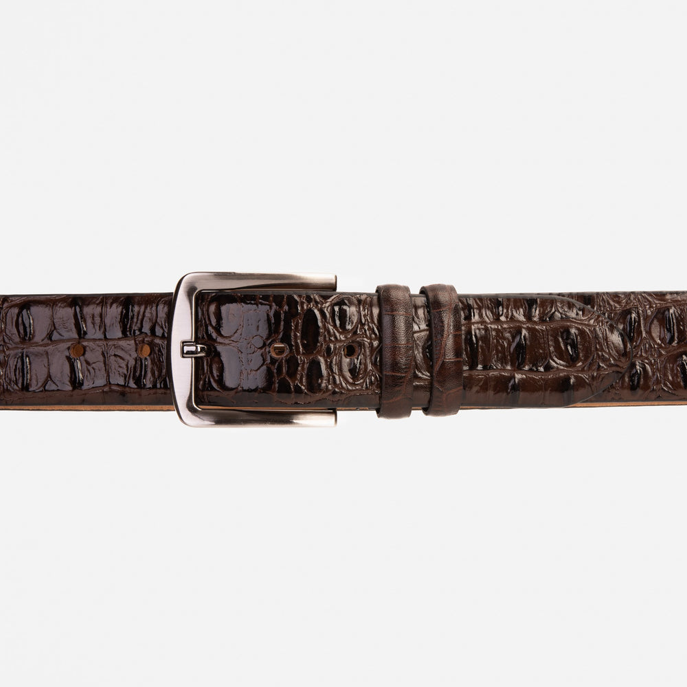The Bomba Brown Leather Belt Fine Craftsmanship