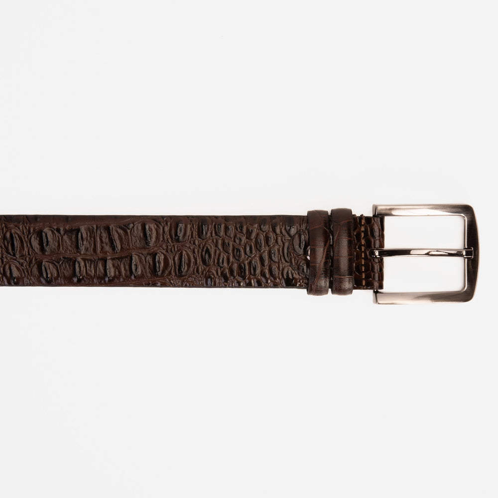 The Bomba Brown Leather Belt Fine Craftsmanship