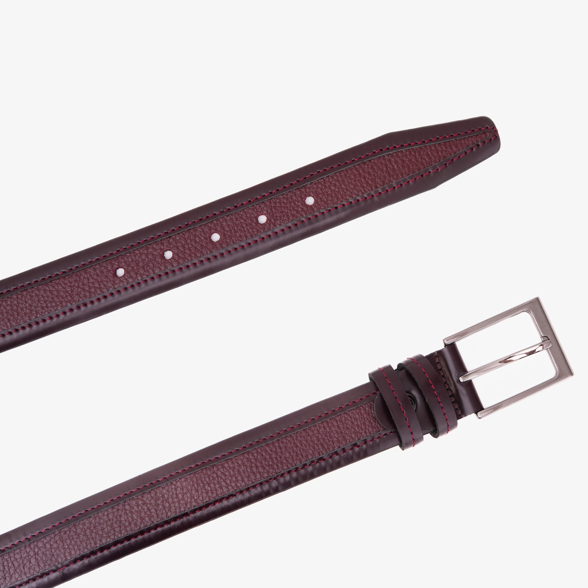 The Everest Rockwell BurgundyLeather Belt Exclusive Style