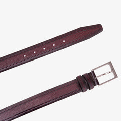 The Everest Rockwell BurgundyLeather Belt Exclusive Style