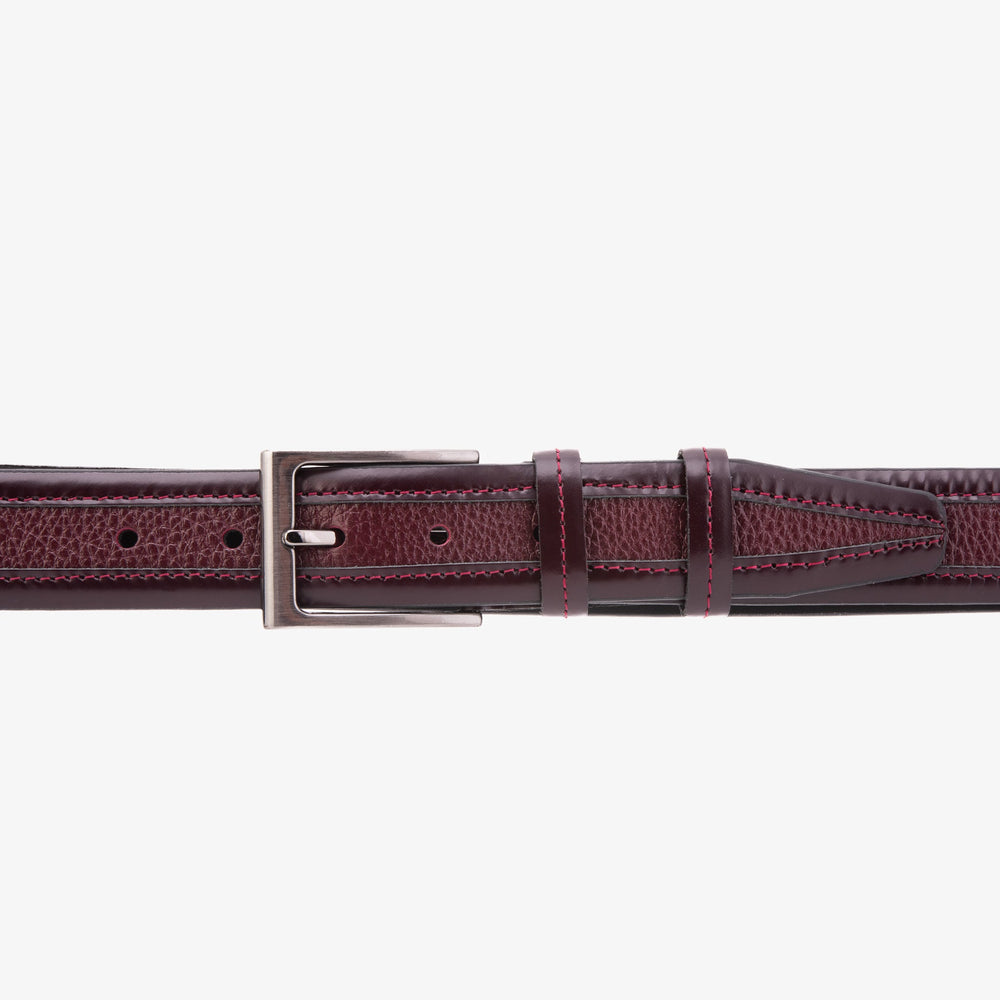 The Everest Rockwell BurgundyLeather Belt Exclusive Style