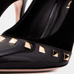 The Bella Vita Studded Black Leather Pump Shoe Universal Fit