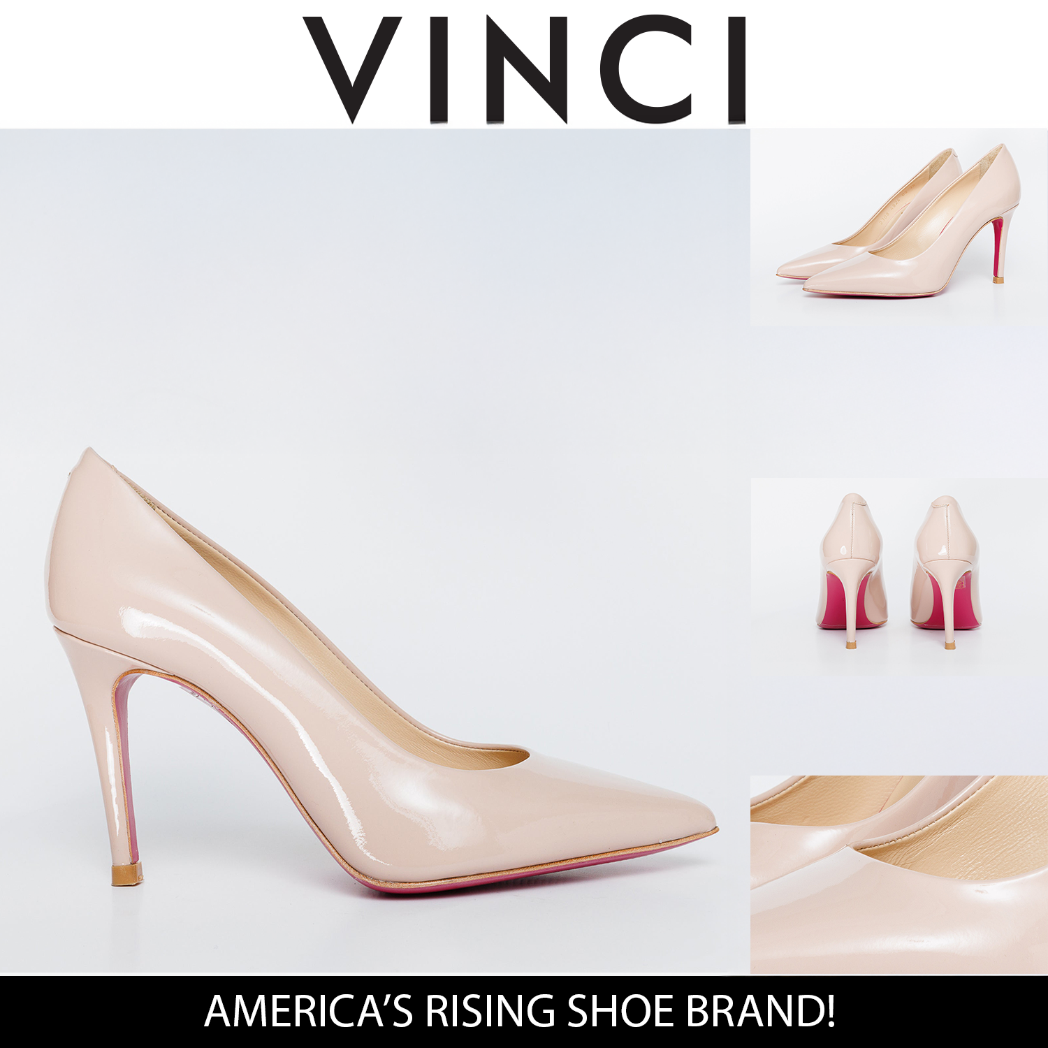 The Ege Cream Leather Pump Fuchsia Sole Shoe Exclusive Style