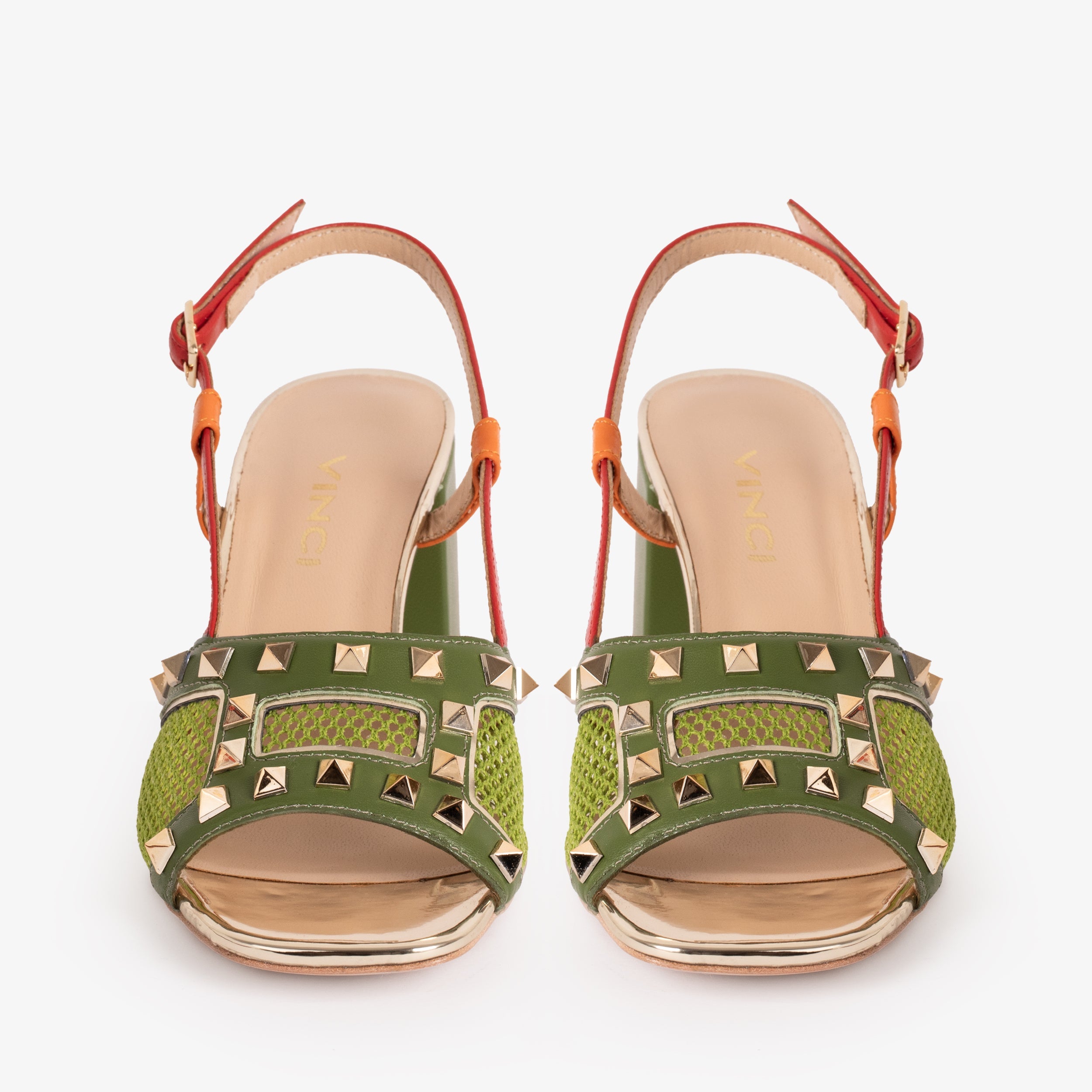The Linea Green Leather Slingback Sandal All New