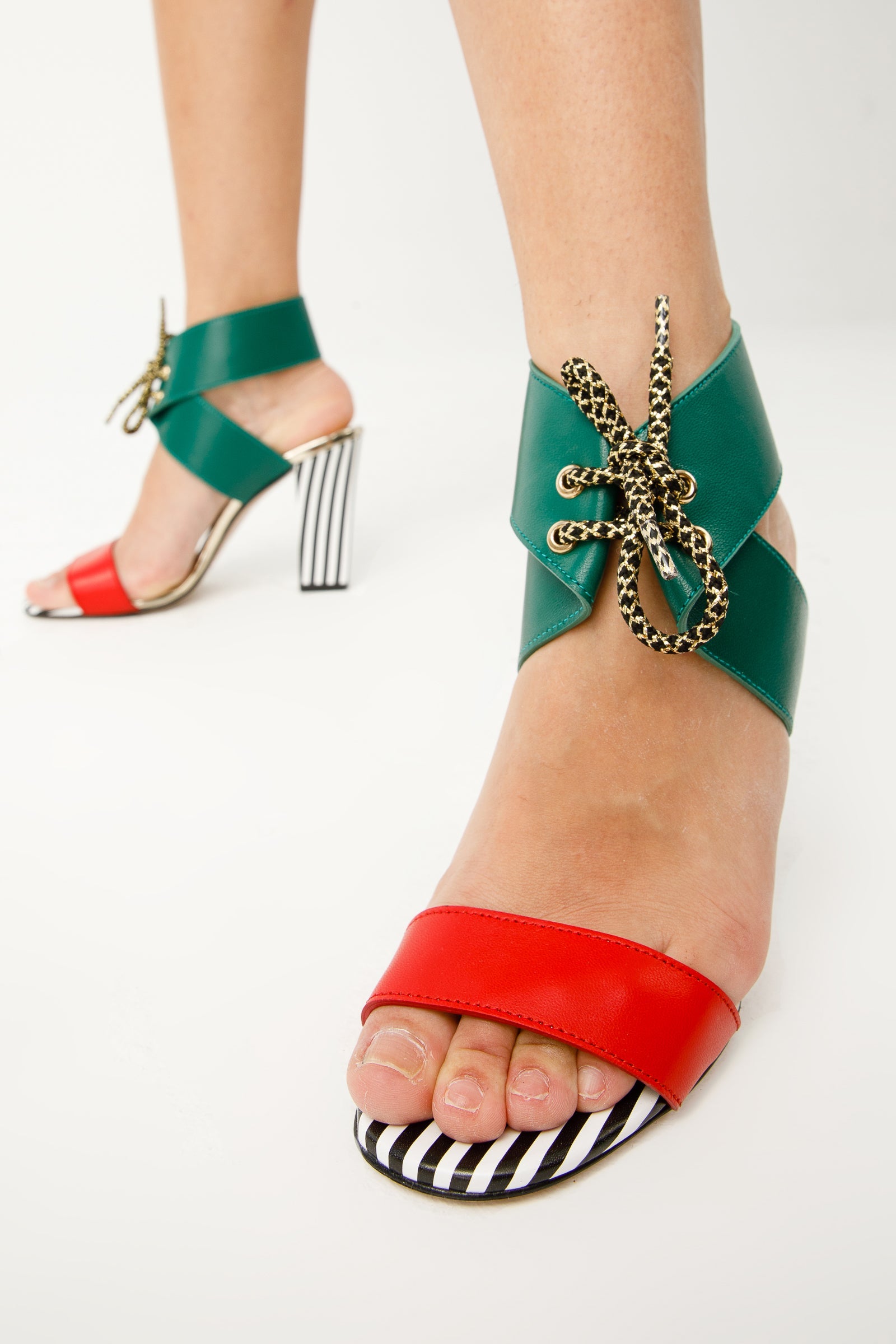 The Bloke Ankle Strap Multicolor Leather Sandal Universal Fit