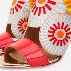 The Parama Yellow Leather Ankle Strap Sandal Fine Craftsmanship