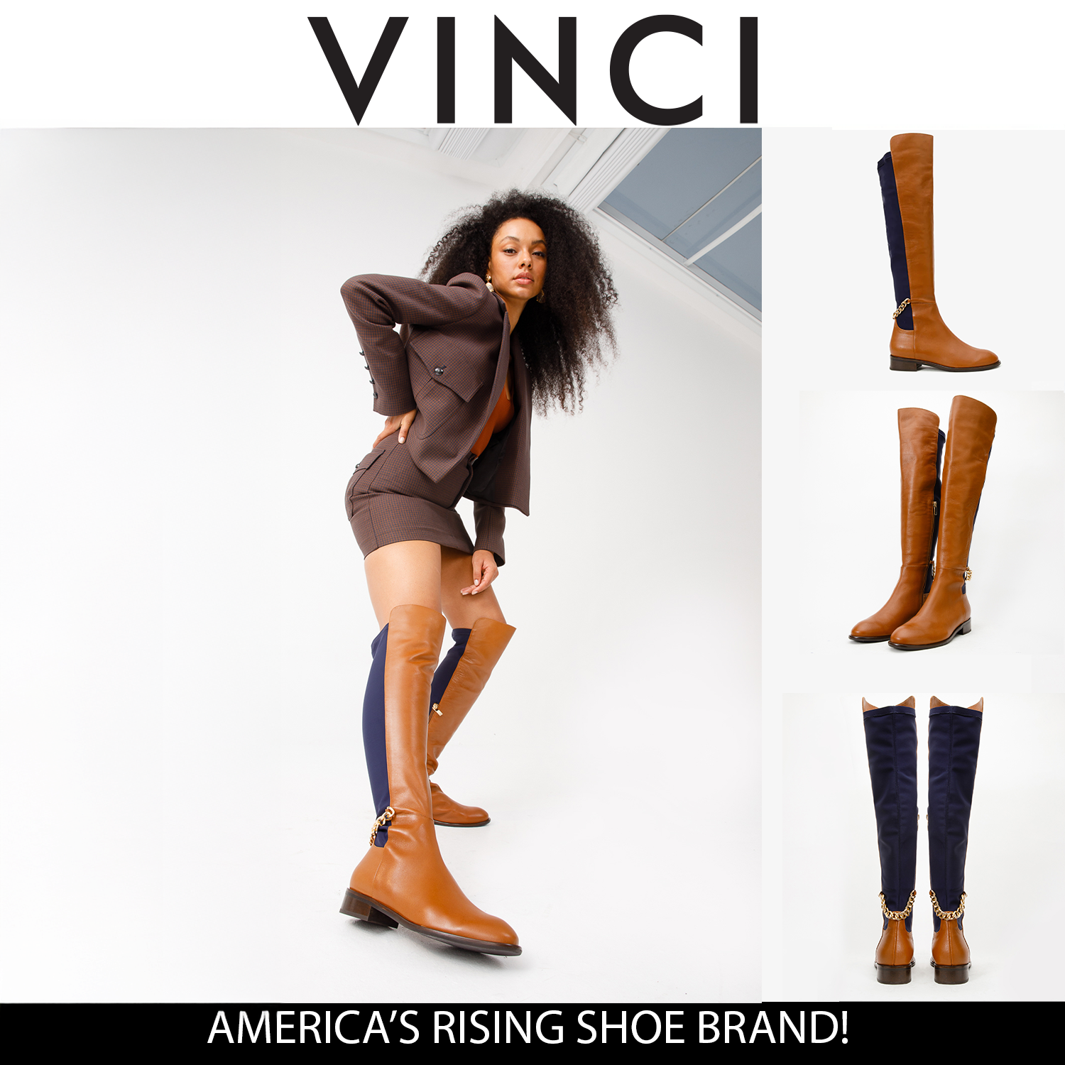 The Tallin Tan Leather Knee High Boot Fine Craftsmanship