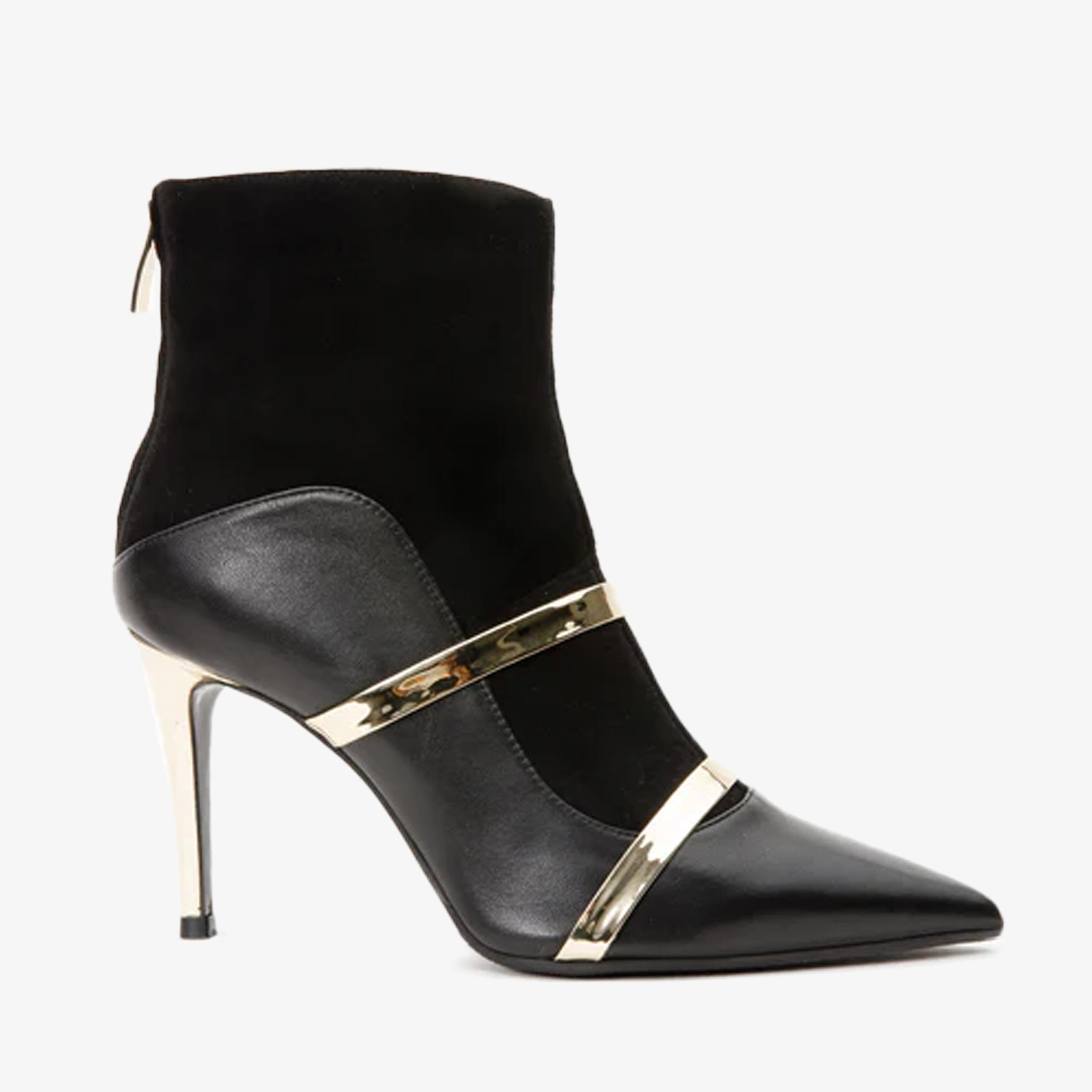 The Manila Black Leather Ankle Boot On Sale