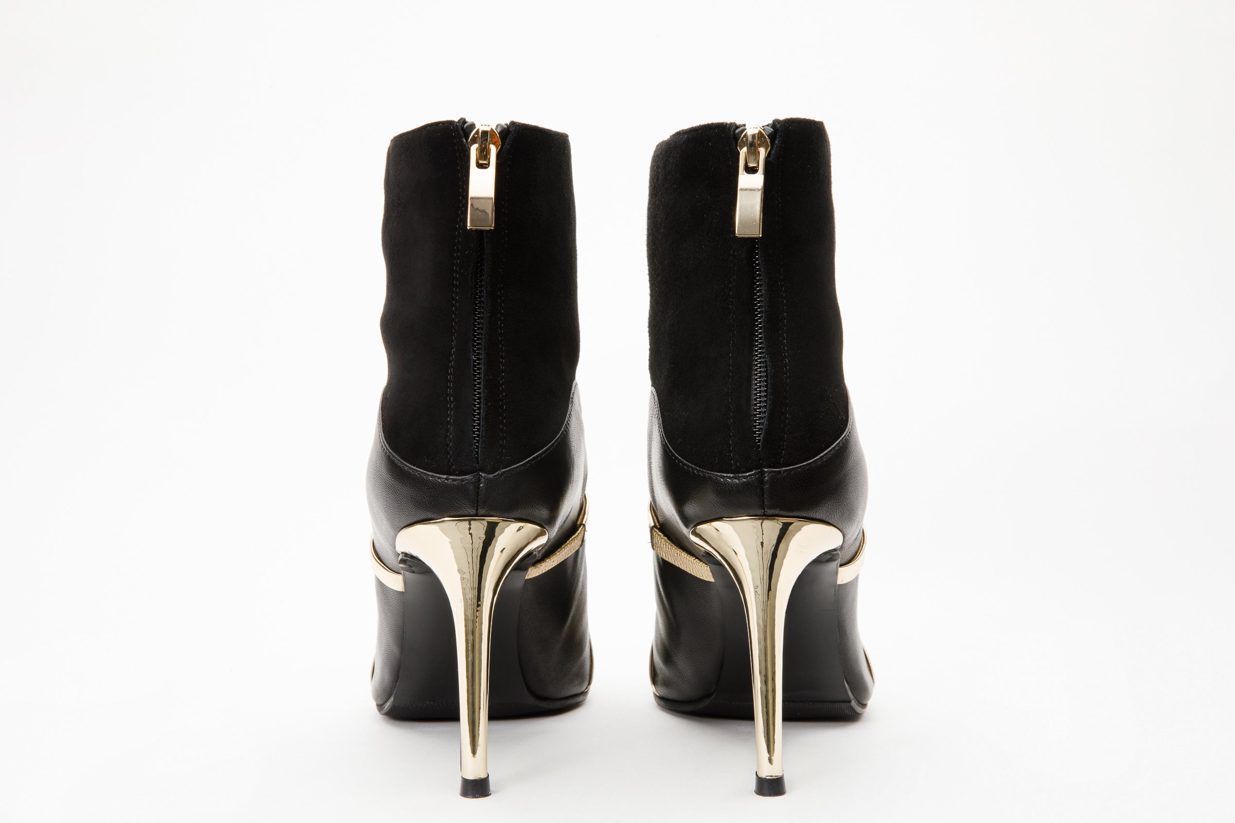 The Manila Black Leather Ankle Boot On Sale