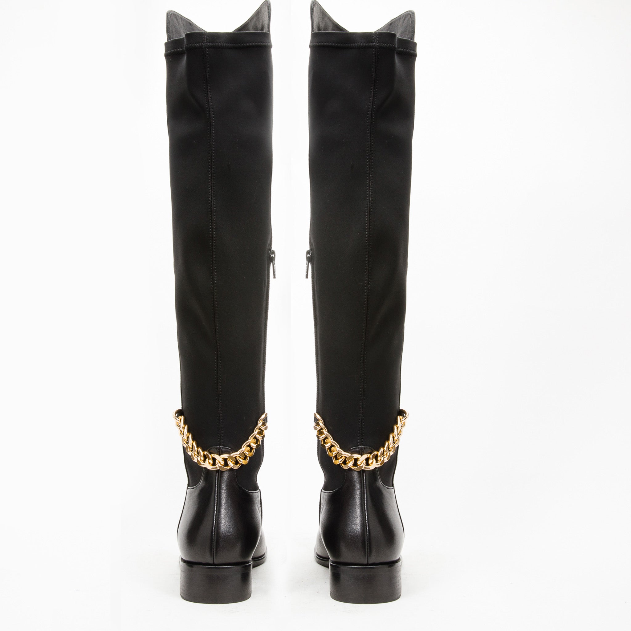 The Tallin Black Leather Knee High Boot All New