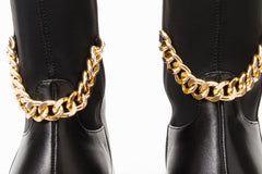 The Tallin Black Leather Knee High Boot All New