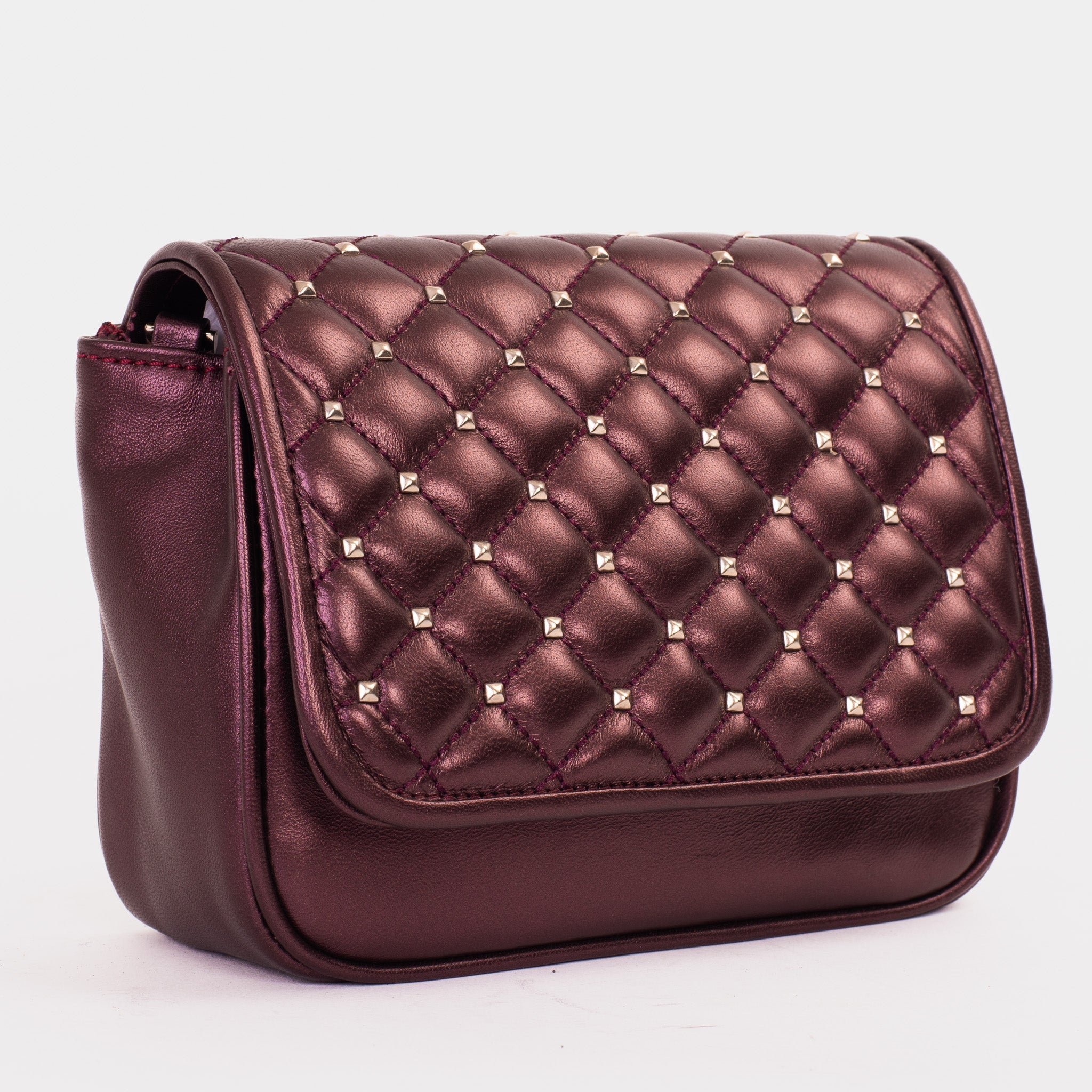 The Leno Burgundy Leather Handbag Universal Fit