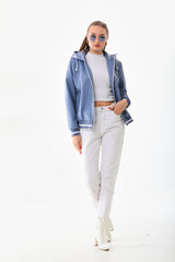 The Polar Blue Leather Jacket Universal Fit