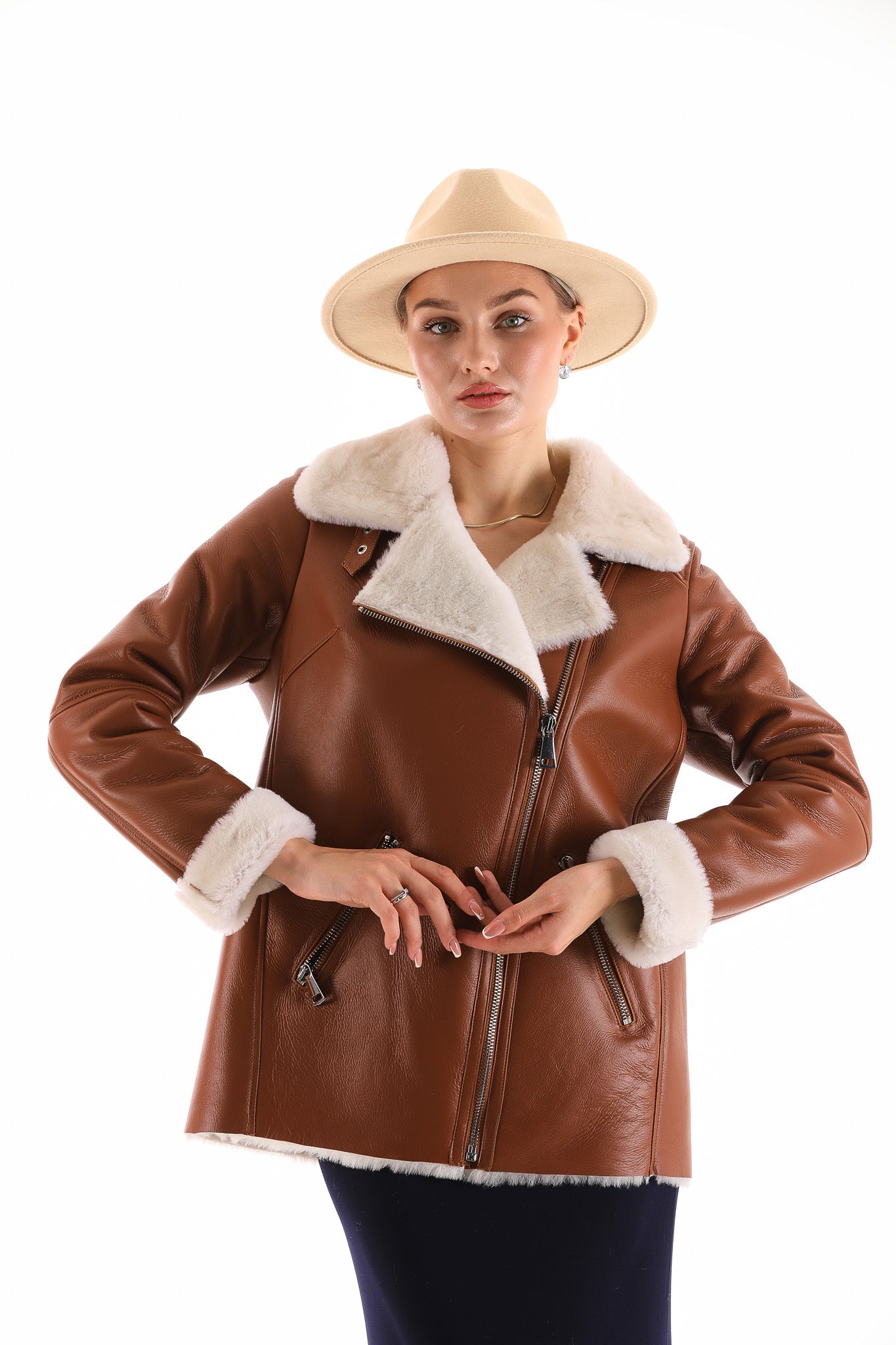 The Prague Tan Leather Jacket Exclusive Style