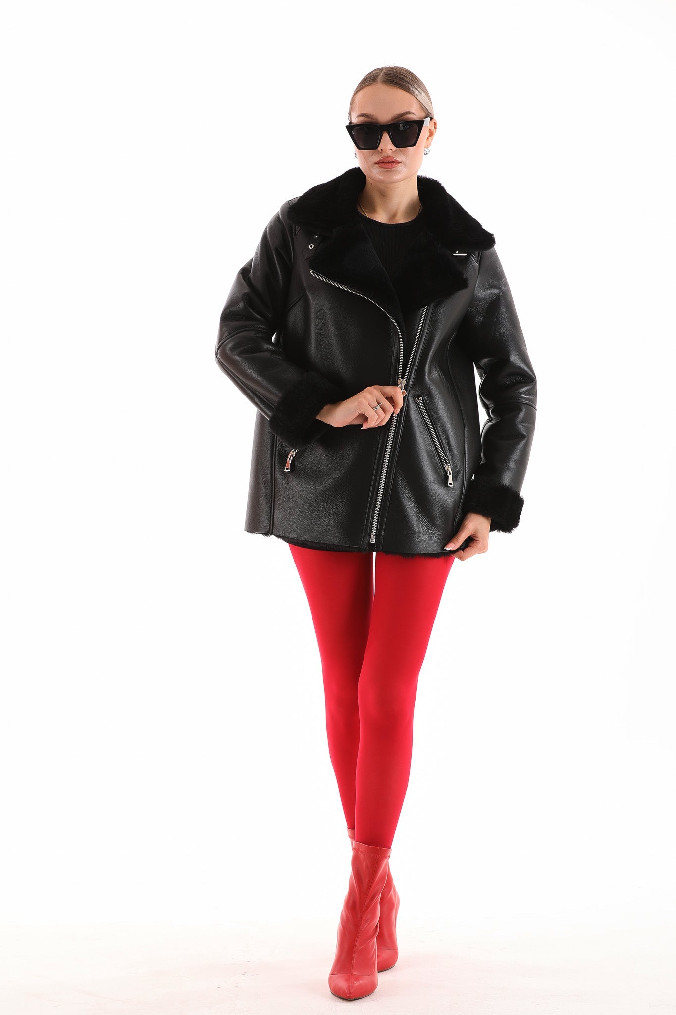 The Prague Black Leather Jacket For Sale