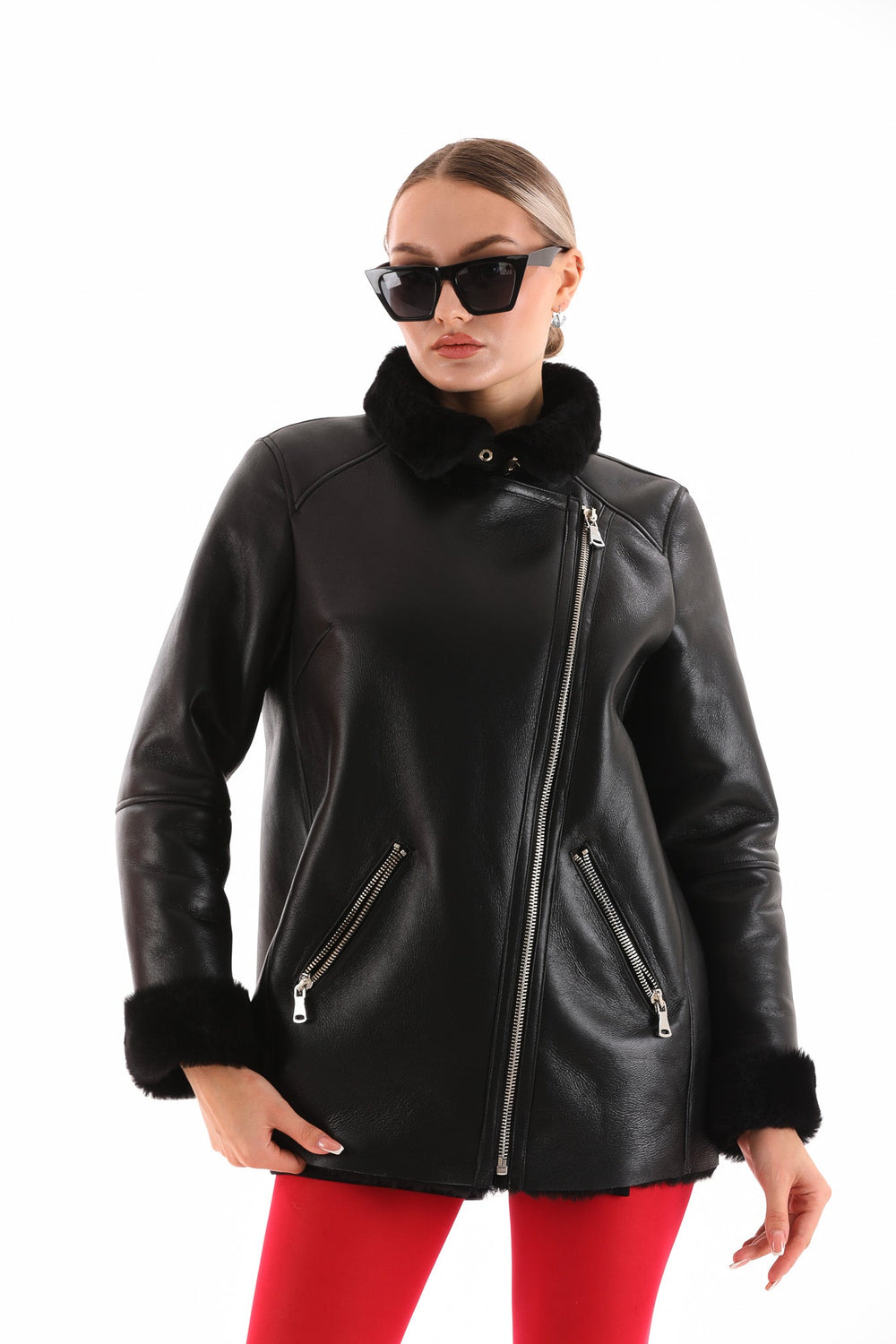 The Prague Black Leather Jacket For Sale