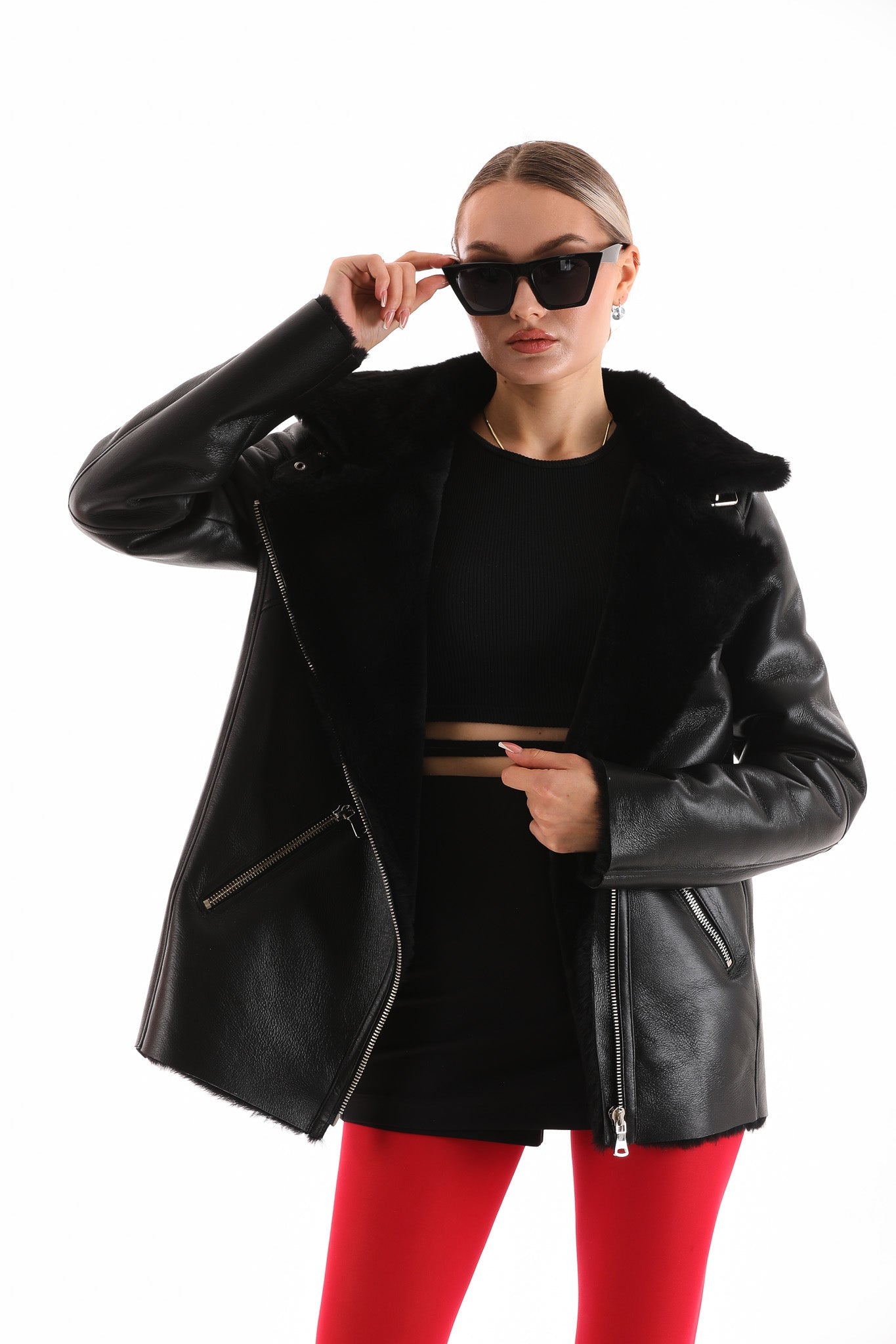 The Prague Black Leather Jacket For Sale