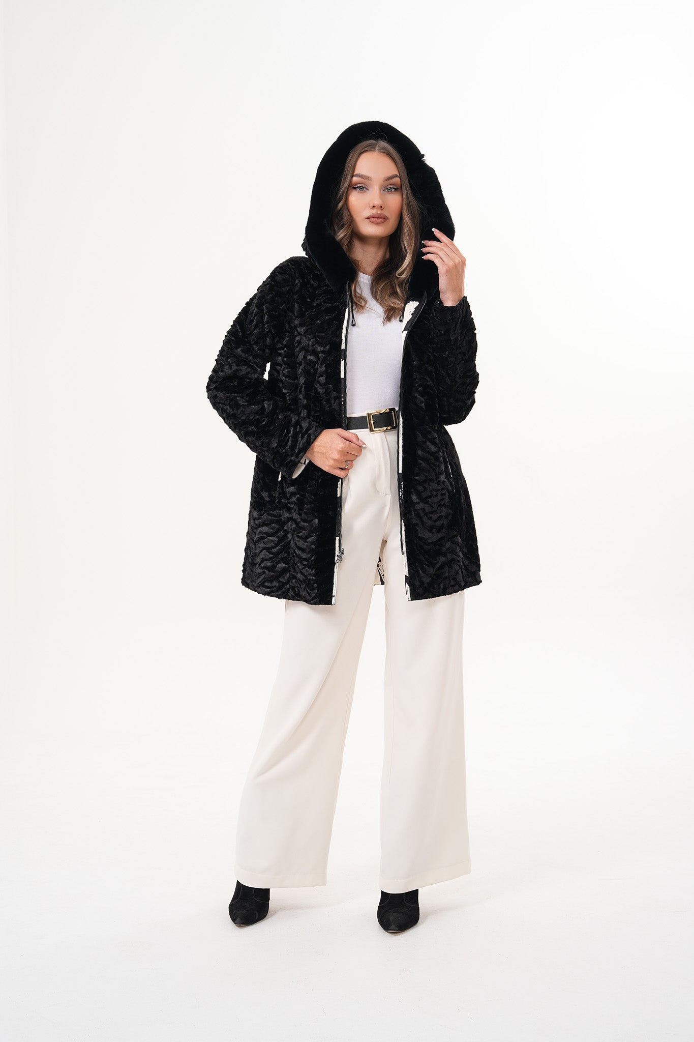 The Prisma Black White Leather Jacket All New