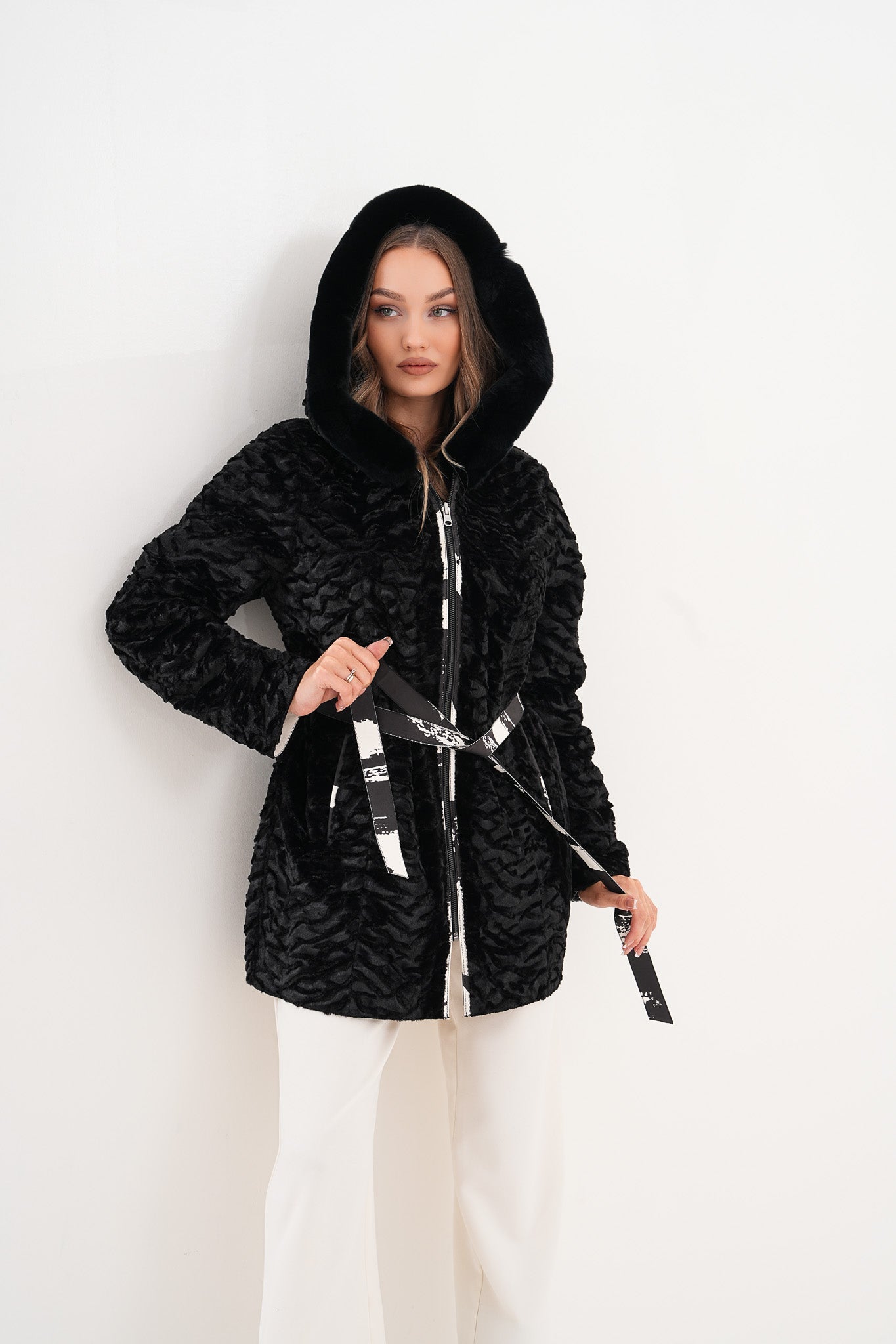 The Prisma Black White Leather Jacket All New