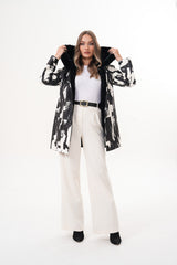 The Prisma Black White Leather Jacket All New