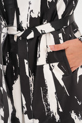 The Prisma Black White Leather Jacket All New