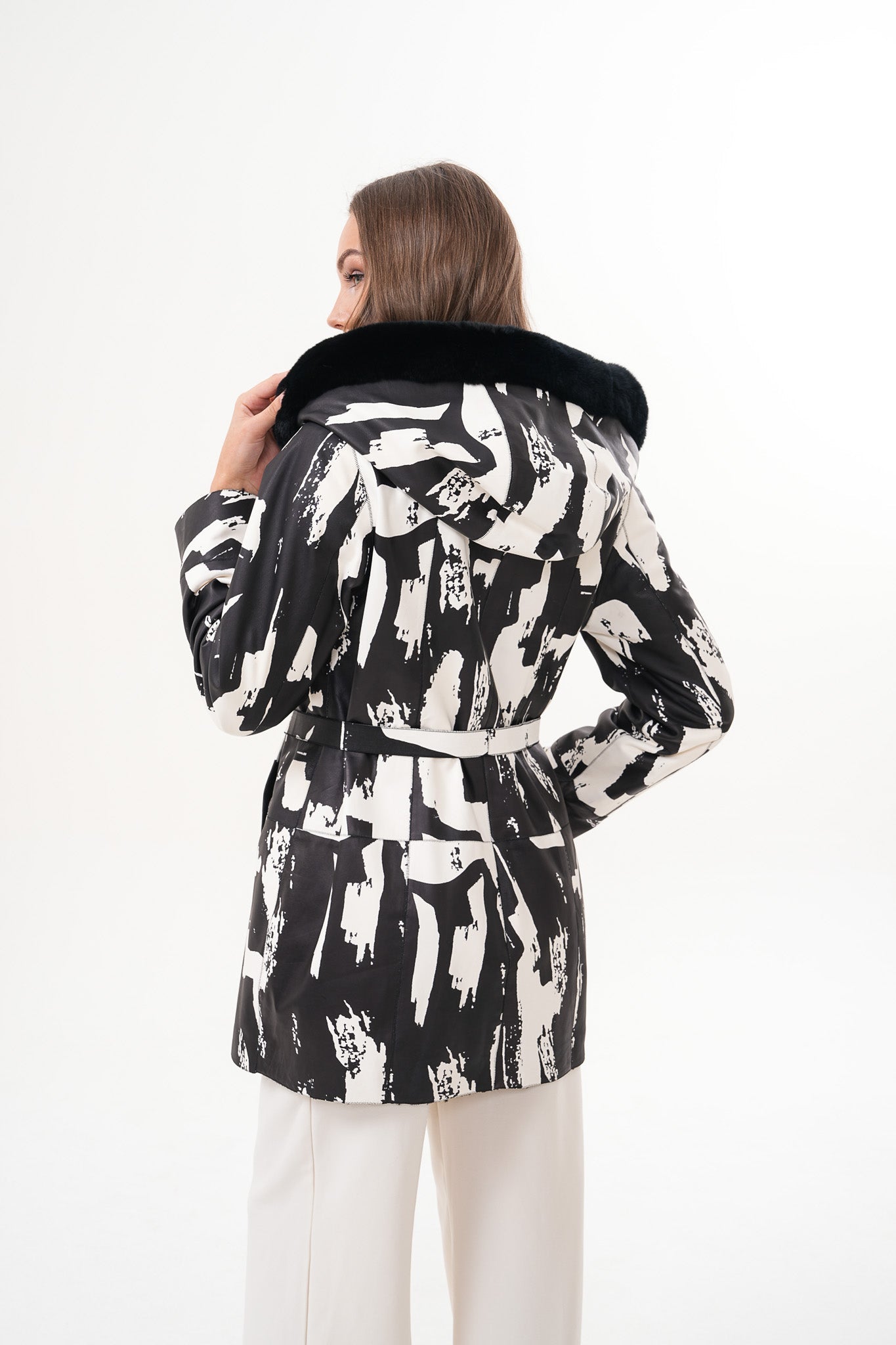 The Prisma Black White Leather Jacket All New