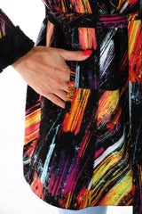 The Prisma Multicolor Leather Jacket Universal Fit