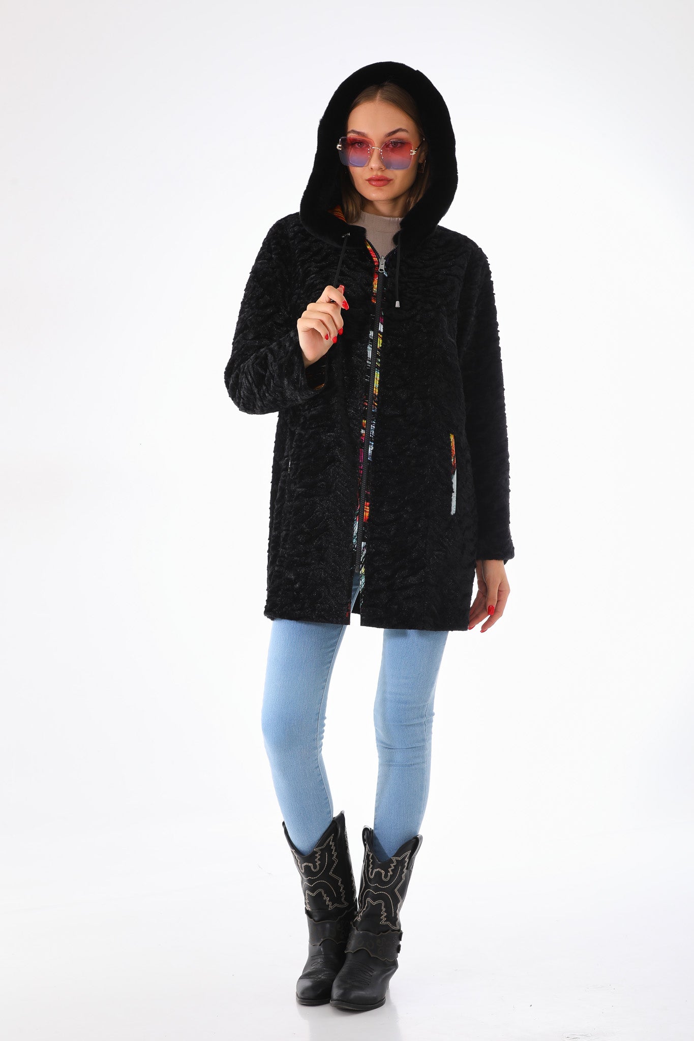 The Prisma Multicolor Leather Jacket Universal Fit