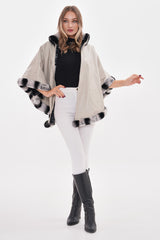 The Glacier Light Beige Reversible Leather Jacket On Sale