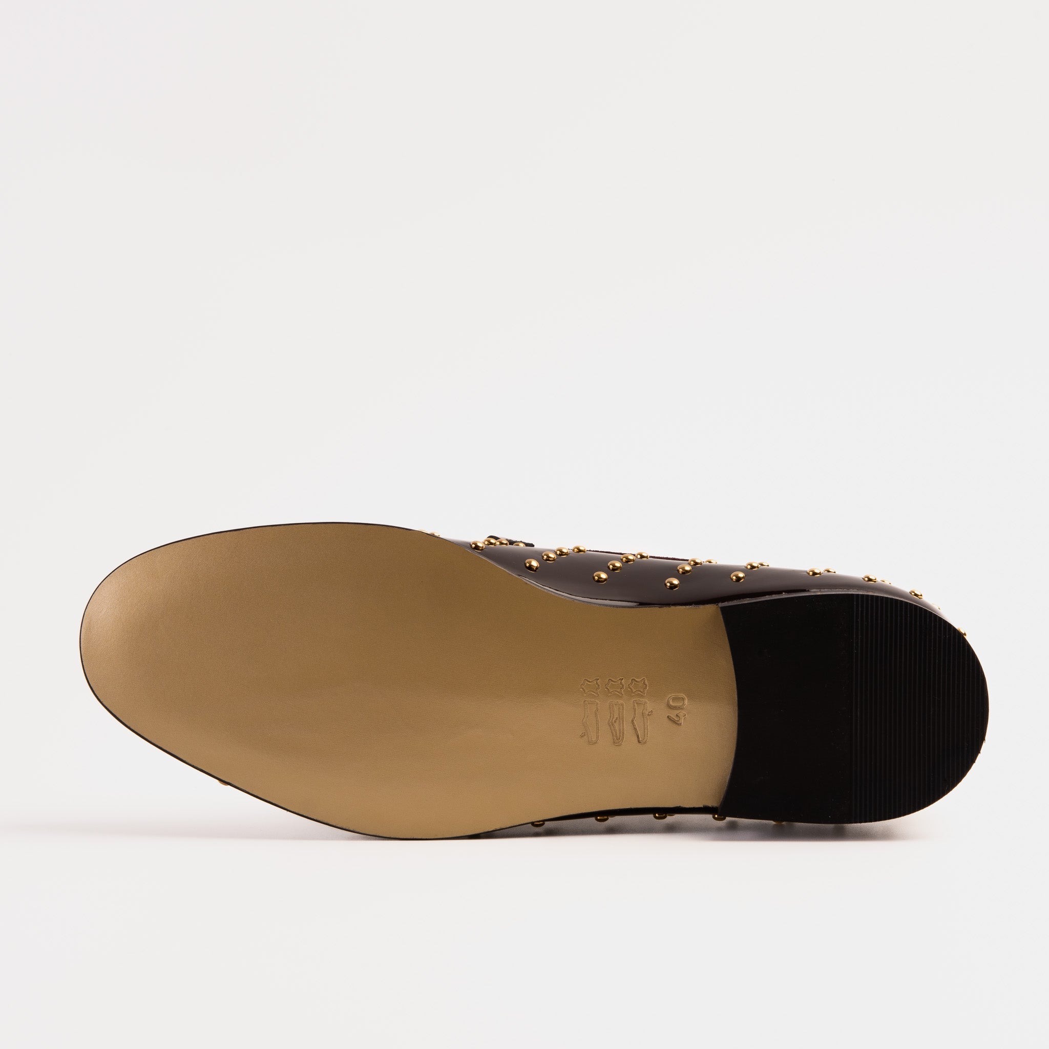 The Jupiter  Shoe Burgundy Spike Leather  Bit Dress Loafer Limited Edition Shoe For Sale