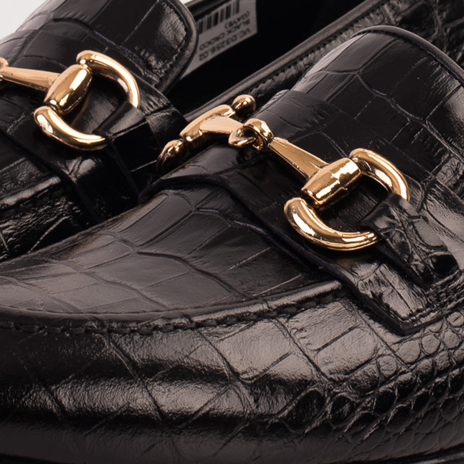 The Monaco Black Leather Shoe Bit Loafer Universal Fit