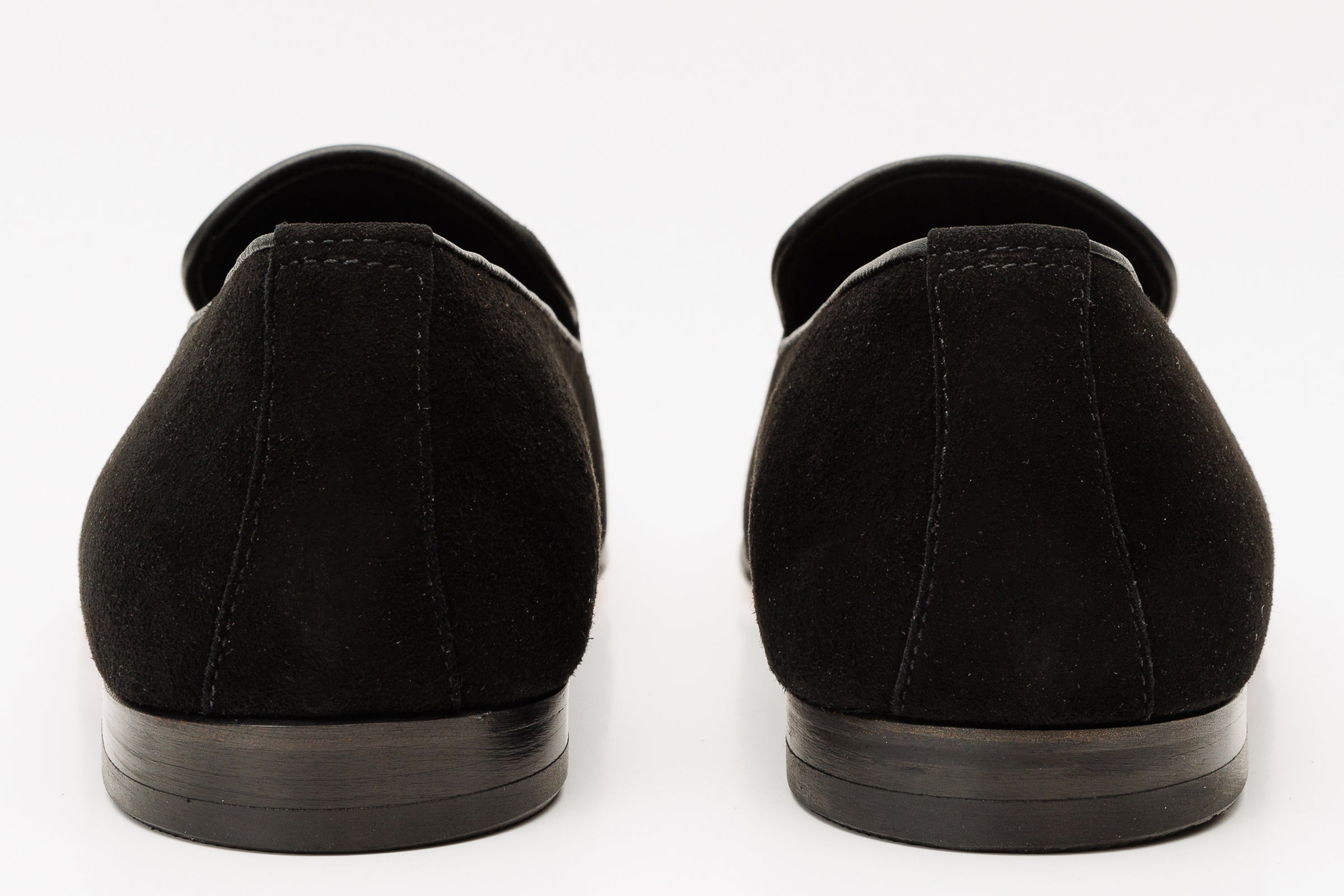 The Lazio Shoe Black Suede Slip-on Loafer Shoe On Sale