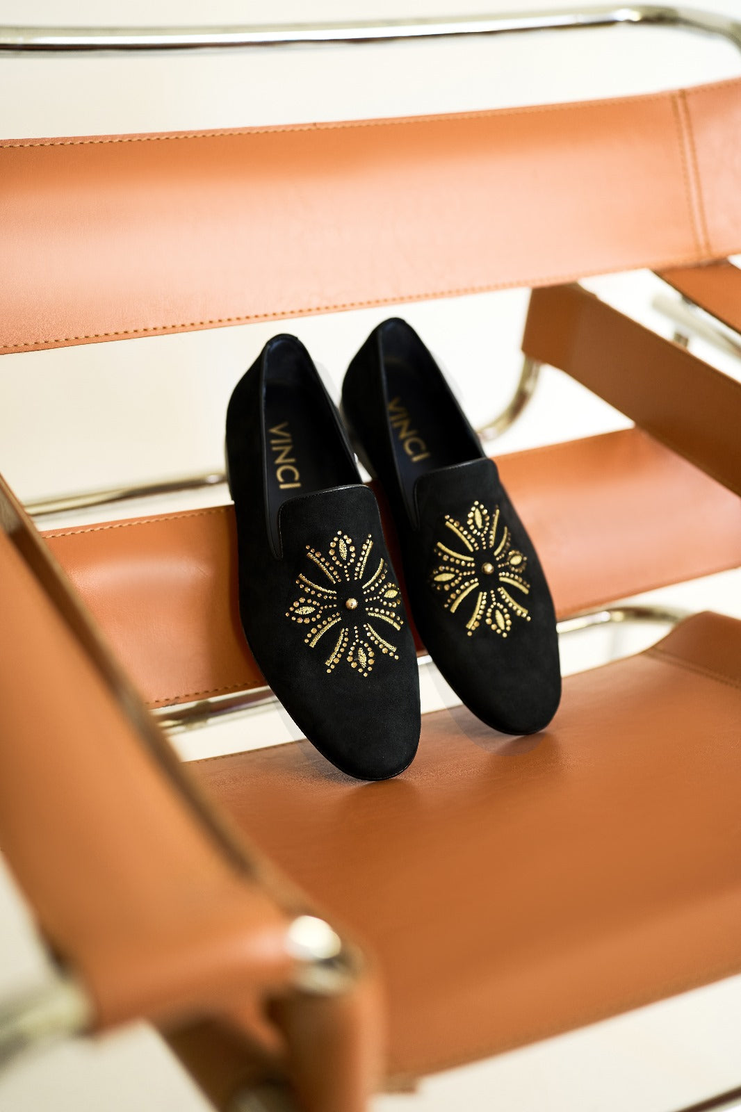 The Lazio Shoe Black Suede Slip-on Loafer Shoe On Sale
