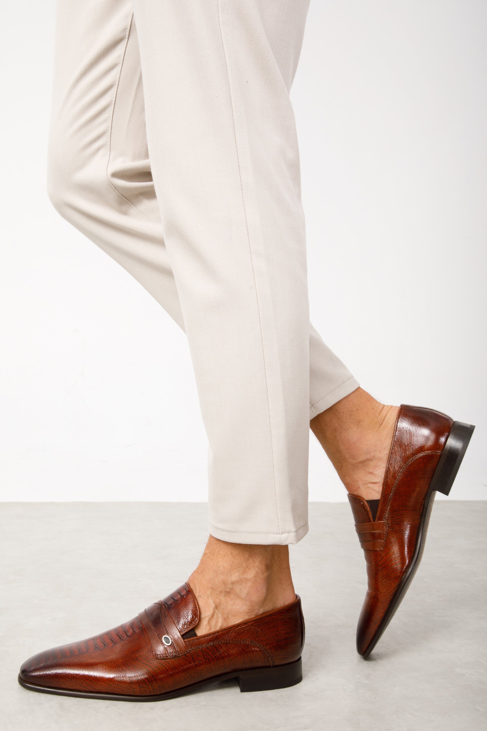 The Bangkok Tan Penny Loafer Shoe For Sale