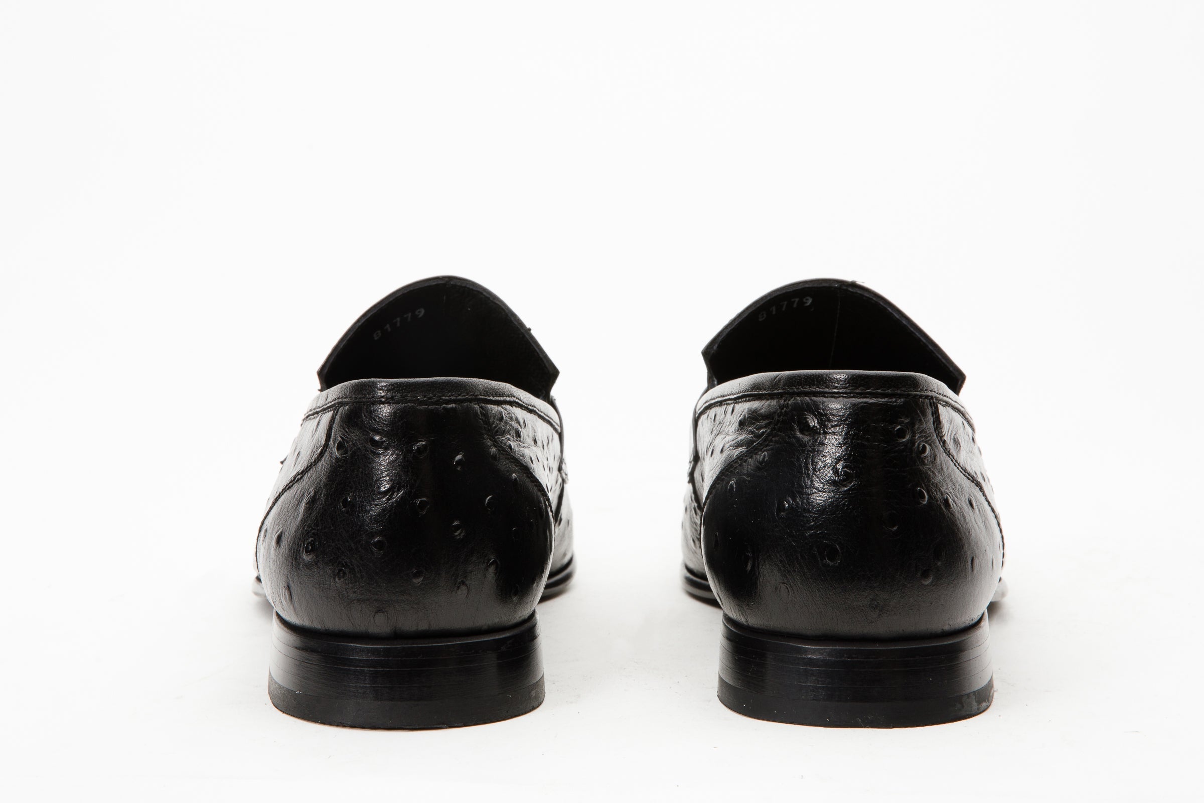 The Johannesburg Black Leather Dress Loafer  Shoe Universal Fit
