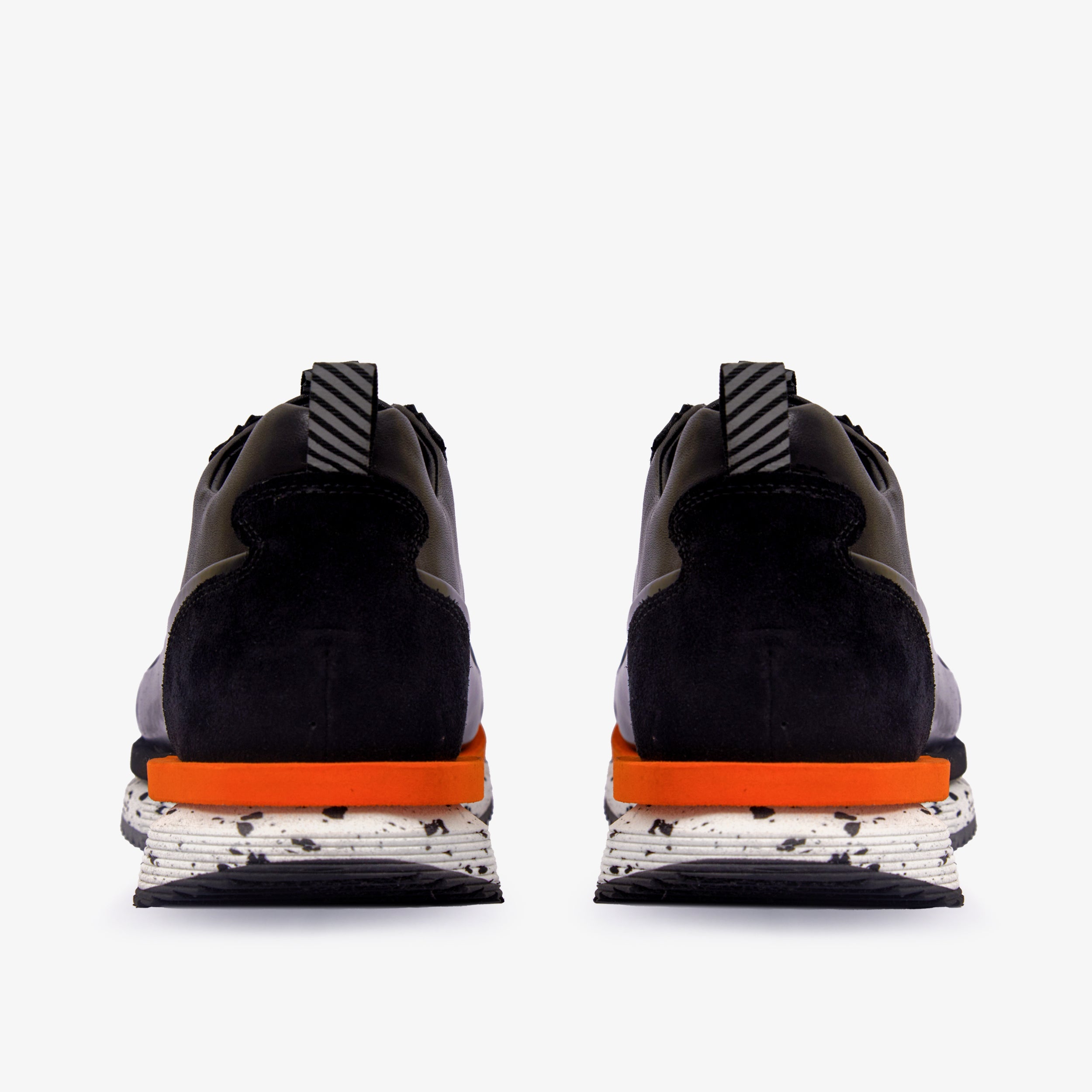 The Milford  Black  Leather Sneaker Fine Craftsmanship