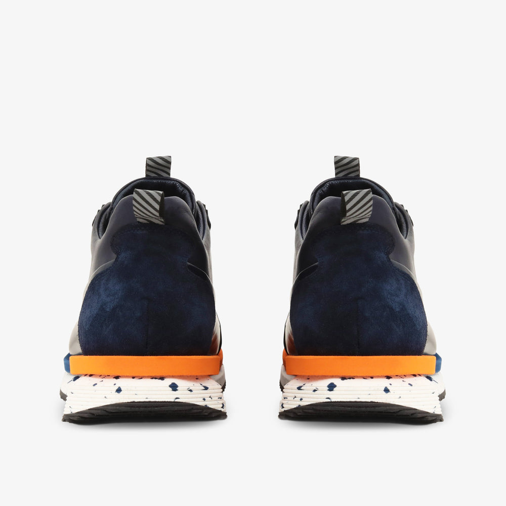 The Milford Navy Blue  Leather Sneaker Exclusive Style