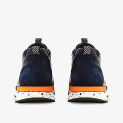 The Milford Navy Blue  Leather Sneaker Exclusive Style